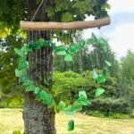 Ancient Wisdom Green Love Heart Design Wind Chime - Image 2