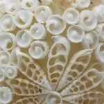 Ancient Wisdom 15cm Cut Art Shell Oval Boho Sea Shell Lamp - Image 3