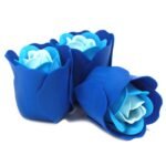 Ancient Wisdom Set of 3 Soap Flower Blue Wedding Roses Heart Box - Image 2