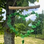 Ancient Wisdom Green Love Heart Design Wind Chime - Image 3