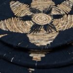 Ancient Wisdom Set of 3 Black Boho Seagrass Wall Bowls - Image 3