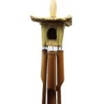 Ancient Wisdom Square Seagrass Bird Box with Chimes 49x15cm - Image 6
