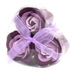 Ancient Wisdom Set of 3 Soap Flower Lavender Roses Heart Box