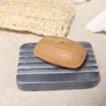 Ancient Wisdom Heavy Ridges Grey Soapstone Soap Dish - Image 3