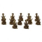 Ancient Wisdom Brass Miniature Gods – Laxmi (30mm) - Image 3