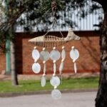 Ancient Wisdom String Fish & Natural Copis Drop Wind Chime - Image 5
