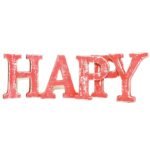 Ancient Wisdom Shabby Chic Wooden Red Wash Letters - HAPPY - Image 3