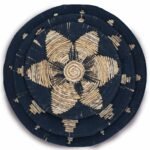 Ancient Wisdom Set of 3 Black Boho Seagrass Wall Bowls