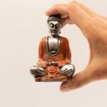 Ancient Wisdom Set of 6 Silver Mini Buddha Statues (Assorted Colours) - Image 8