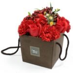 Ancient Wisdom Red Rose & Carnation Soap Flower Bouquet