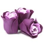 Ancient Wisdom Set of 3 Soap Flower Lavender Roses Heart Box - Image 2