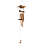 Ancient Wisdom Handcrafted Coconut Blackbird Wind Chime - Image 3