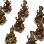 Ancient Wisdom Brass Miniature Gods – Laxmi (30mm) - Image 4