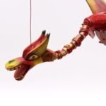 Ancient Wisdom Red Coconut Dragon Mobile 37cm - Image 2