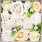 Ancient Wisdom Soap White & Ivory Flowers Wedding Blessings Square Box