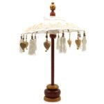 Ancient Wisdom Gold 40cm Bali Home Decor Canvas Parasol