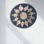 Ancient Wisdom Set of 3 Black Boho Seagrass Wall Bowls - Image 4