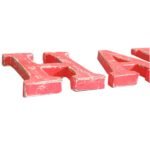Ancient Wisdom Shabby Chic Wooden Red Wash Letters - HAPPY - Image 2