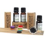 Ancient Wisdom Tree of Life Necklace Gift Set With Essential Oil Blends