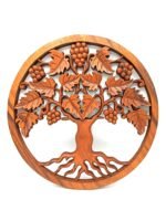 Ancient Wisdom 40cm Tree of Life Grapes Decorative Wooden Panel