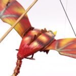 Ancient Wisdom Red Coconut Dragon Mobile 37cm - Image 3