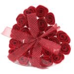 Ancient Wisdom Soap Flower 24 Red Roses Heart Shaped Bouquet