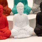 Ancient Wisdom Set of 6 Colourful Mini Buddha Statues For Meditation & Focus - Image 8