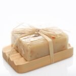 Ancient Wisdom Corrugated Hemu Wood Soap Dish - Image 2