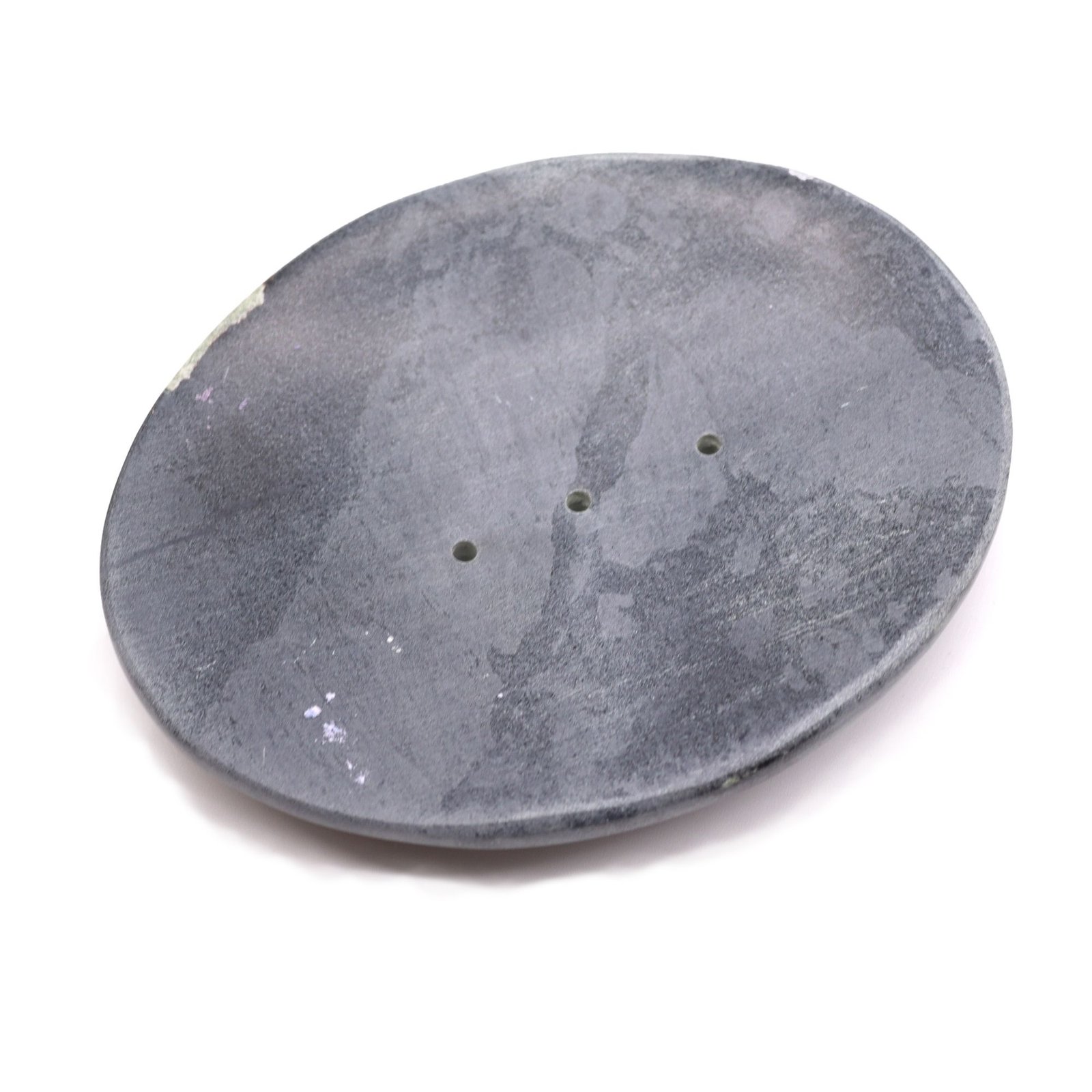 bG9jYWw6Ly9tZWRpYS9TSC9KRC82MFIzMEMxRzZXU0tKRFNILzcyNjg3M2Q4LmpwZWc.jpg Ancient Wisdom Classic Oval Grey Soapstone Soap Dish - Image 1