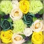 Ancient Wisdom Soap Yellow & Greens Spring Celibrations Square Box