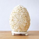 Ancient Wisdom 15cm Cut Art Shell Oval Boho Sea Shell Lamp - Image 2