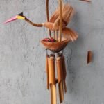 Ancient Wisdom Natural Finish Mother & Chicks Bamboo Wind Chime - Image 2