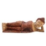Ancient Wisdom Handcrafted Sleeping Buddha Statue - 50cm