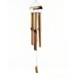 Ancient Wisdom Natural Finish 4 Large Tubes Bamboo Wind Chime