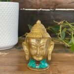 Ancient Wisdom Large 11.5cm Brass Head Buddha Figure - Image 4