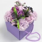 Ancient Wisdom Lavender Rose & Carnation Soap Flower Bouquet - Image 2