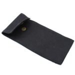 Ancient Wisdom Cotton Pouch For Gemstone Face Rollers – Black