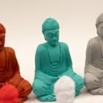 Ancient Wisdom Set of 6 Colourful Mini Buddha Statues For Meditation & Focus - Image 6
