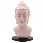 Ancient Wisdom Cherry Crackle Buddha Bust Lamp – Oval Stand
