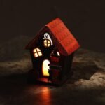 Ancient Wisdom Trick or Treat Pumpkin Halloween House LED Decoration - Image 2