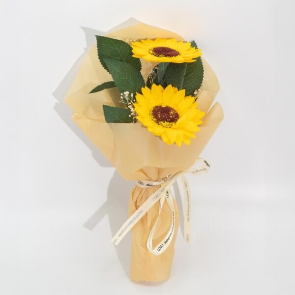 Ancient Wisdom Two Soap Sunflower Bouquet