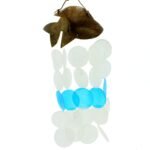 Ancient Wisdom Coconut & Capiz Blue Dolphins Wind Chime