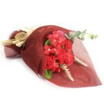 Ancient Wisdom Red Standing Soap Flower Bouquet - Image 2