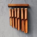Ancient Wisdom Natural Finish 12 Large Tubes Bamboo Wind Chime - Image 2