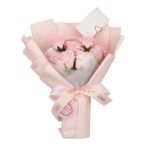 Ancient Wisdom Large Soap Pink Roses Bouquet - Love Is Eternal