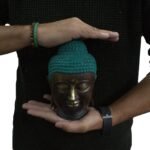 Ancient Wisdom Large Brass Classic Buddha Head Statue - Image 3