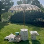 Ancient Wisdom Natural Decor 2m Bali Patio Canvas Parasol - Image 2