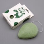Ancient Wisdom Teardrop Konjac Sponge - Green Tea - Protective - Image 2