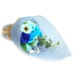 Ancient Wisdom Blue Standing Soap Flower Bouquet - Image 2
