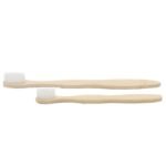 Ancient Wisdom Family Pack of 4 Bamboo Toothbrushes - White Medium Soft - Image 2